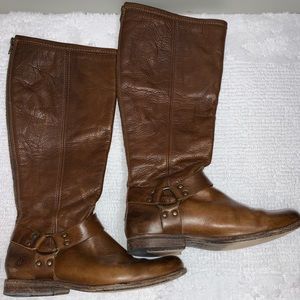 FRYE PHILLIP HARNESS TALL BOOTS